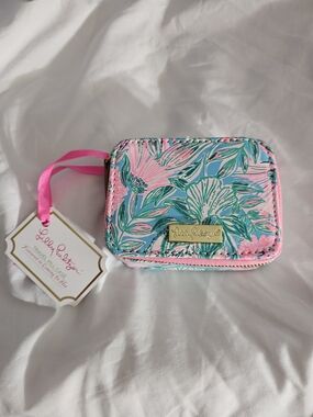 Lilly Pulitzer Floral Travel Pill Case - Pink & Aqua